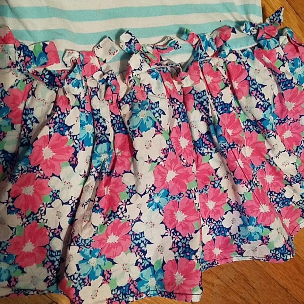Toddler Girl cotton Stripe T Shirt Dress 3T - Picture 3 of 3